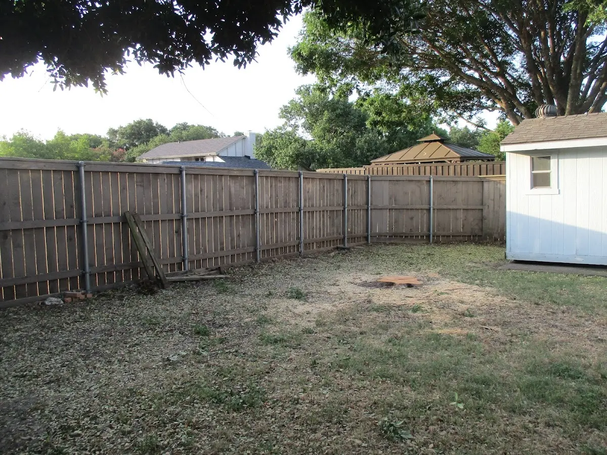 Cleared yard after professional tree removal in Duncanville